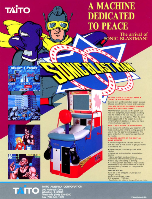 Sonic Blast Man (US) Game Cover